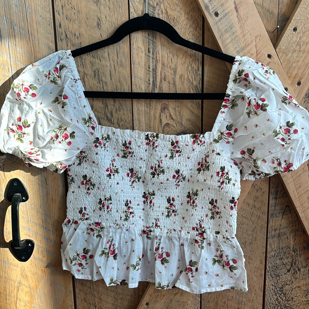 Women’s Jcrew floral blouse size Small Worn Once